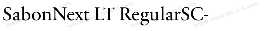 SabonNext LT RegularSC字体转换